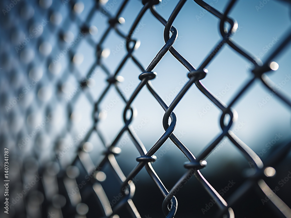 Fototapeta premium Privacy screen mesh offering security by protecting information and restricting viewing carefully