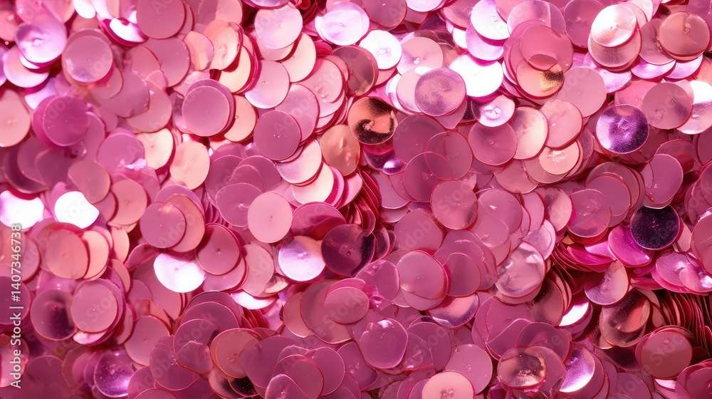 Obraz premium fabric pink sequin
