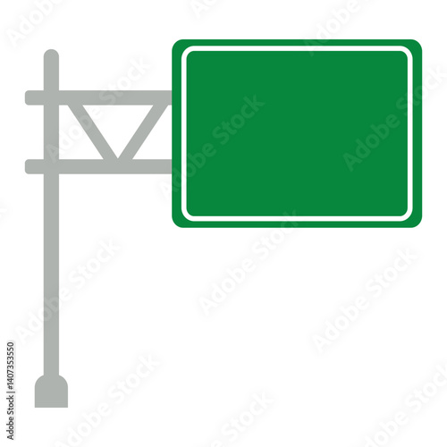 Blank Green Road Sign Board Icon, Simple Icon Vector Design, best used for presentation, application, web and banner