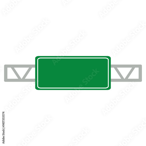Blank Green Road Sign Board Icon, Simple Icon Vector Design, best used for presentation, application, web and banner