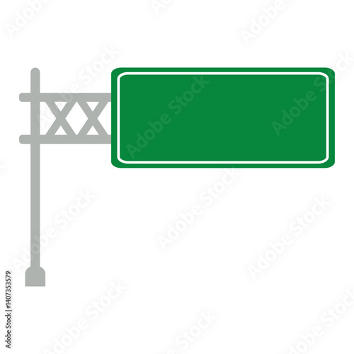 Blank Green Road Sign Board Icon, Simple Icon Vector Design, best used for presentation, application, web and banner