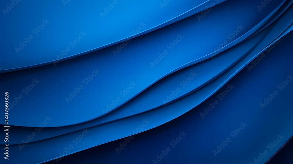 Fototapeta premium Sleek Minimalist Blue Gradient Background with Subtle Light Reflections for Elegant Presentations