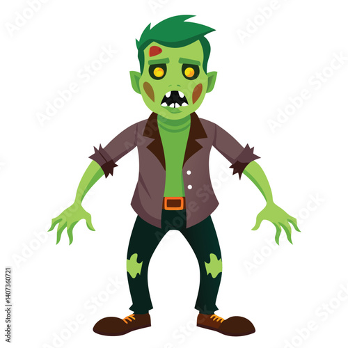 Halloween vampires isolated clipart on white background