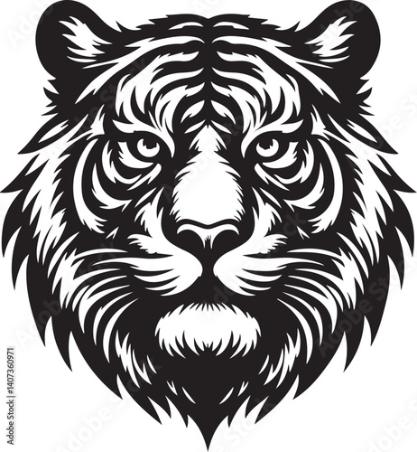 tiger head vector