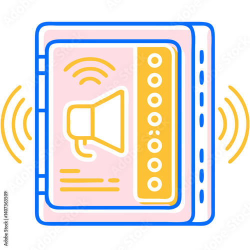 Child-friendly volume icon for mobile applications   .Transparent child icon for a mobile game or app