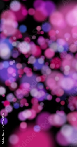 Animated abstract blurred bokeh background as a screensaver or live wallpaper for a smartphone