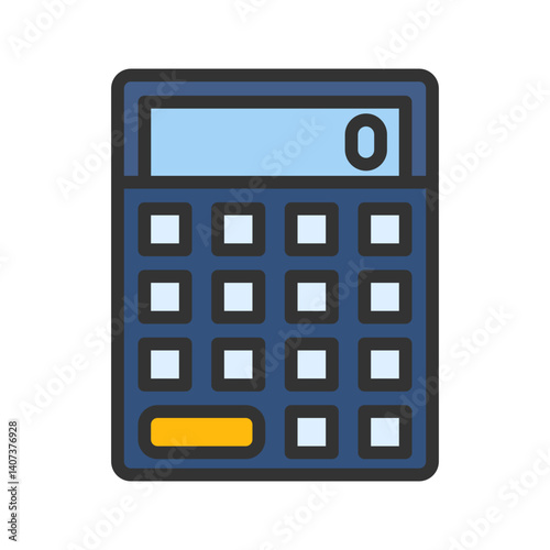 Calculator icon vector image. Suitable for mobile apps, web apps and print media.