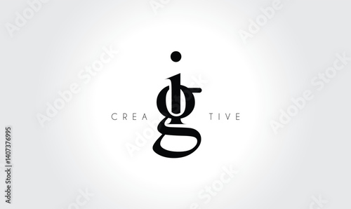 ig letters Creative Monogram Logo Concept