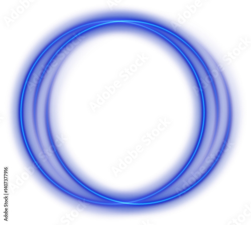 Futuristic Neon Circle