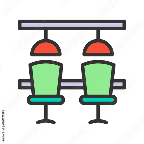Coworker icon vector image. Suitable for mobile apps, web apps and print media.