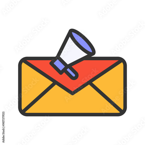 Email Marketing icon vector image. Suitable for mobile apps, web apps and print media.