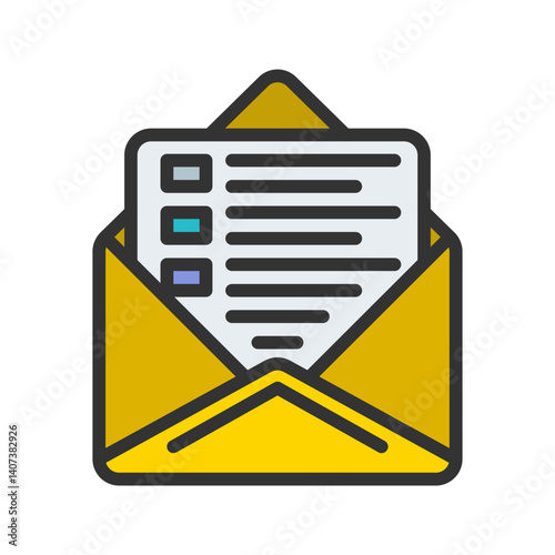 Mail icon vector image. Suitable for mobile apps, web apps and print media.