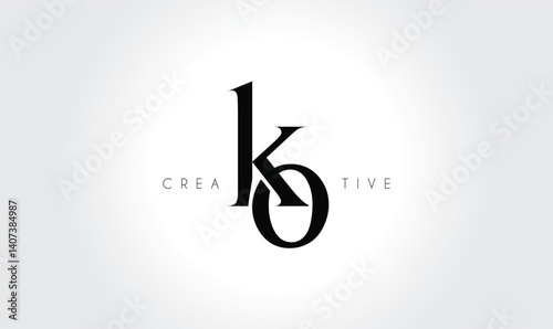 ko letters Creative Monogram Logo Concept