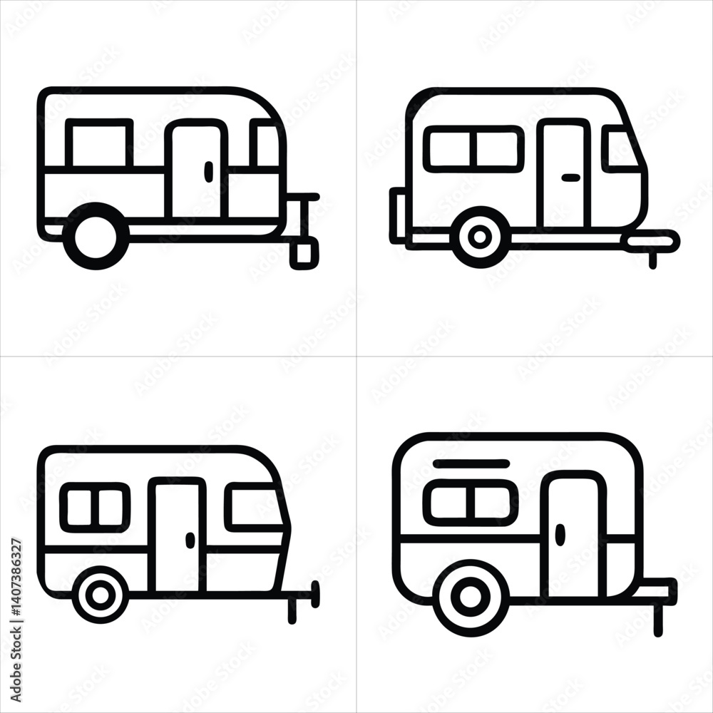 caravan icon set
caravan icon set