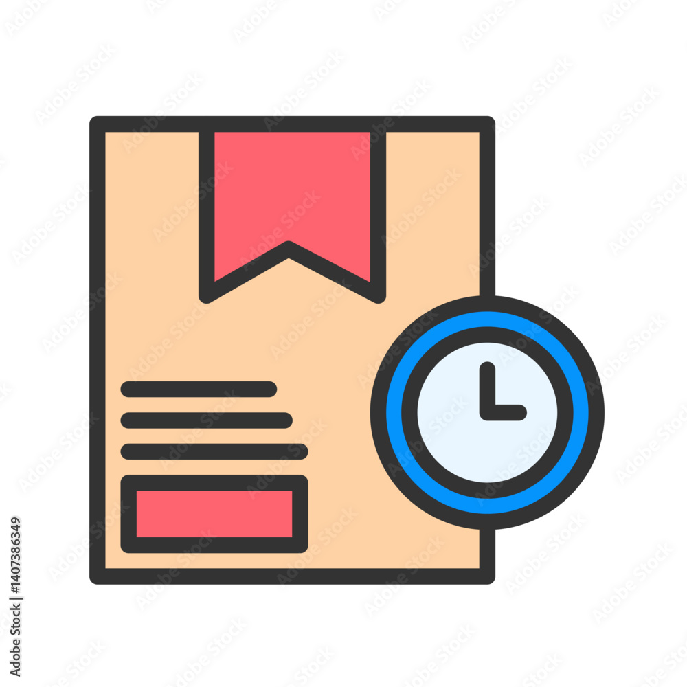 Package Schedule icon vector image. Suitable for mobile apps, web apps and print media. Package Schedule icon vector image. Suitable for mobile apps, web apps and print media.