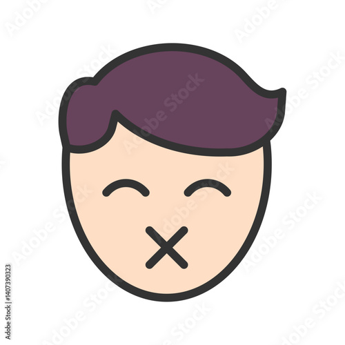 Repression icon vector image. Suitable for mobile apps, web apps and print media.