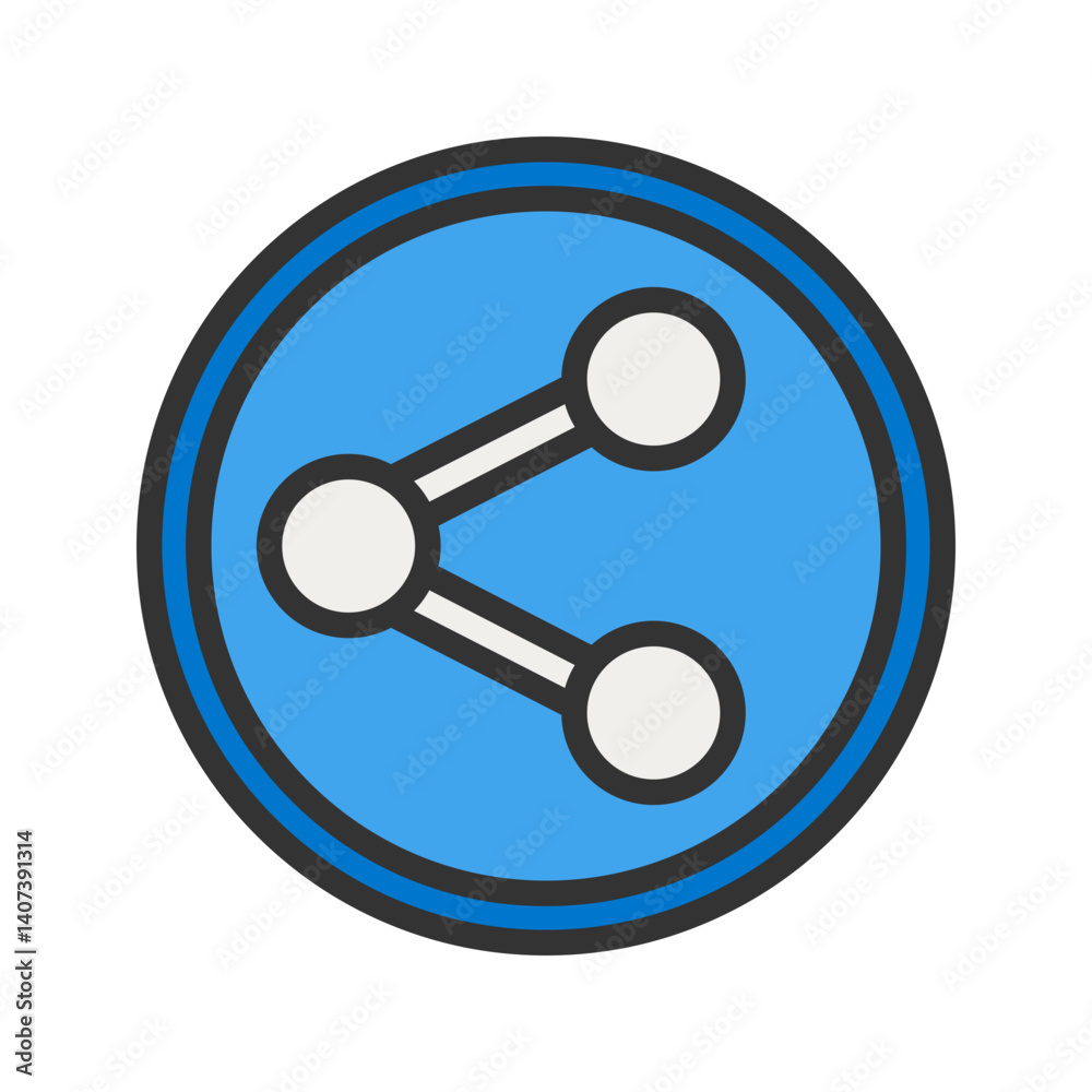 Sharing icon vector image. Suitable for mobile apps, web apps and print media. Sharing icon vector image. Suitable for mobile apps, web apps and print media.