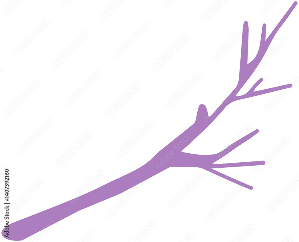 Fototapeta premium Branch Silhouette icon 