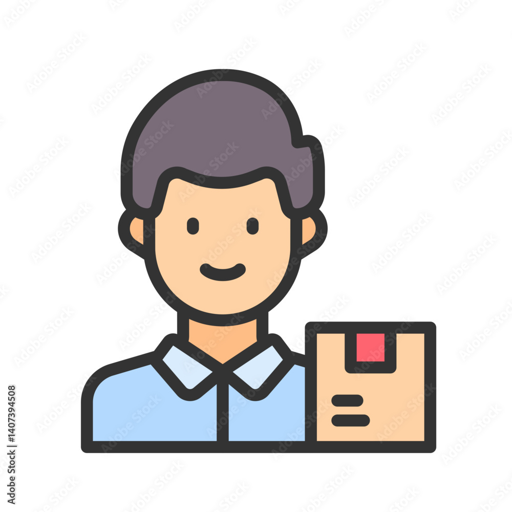 Supplier icon vector image. Suitable for mobile apps, web apps and print media. Supplier icon vector image. Suitable for mobile apps, web apps and print media.