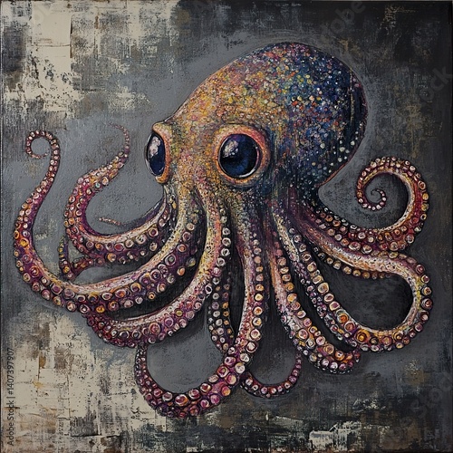 Octopus Art Painting