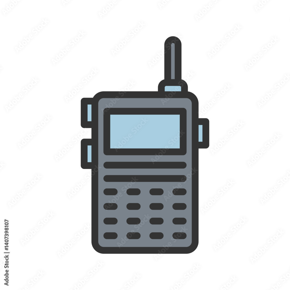 Walkie Talkie icon vector image. Suitable for mobile apps, web apps and print media. Walkie Talkie icon vector image. Suitable for mobile apps, web apps and print media.