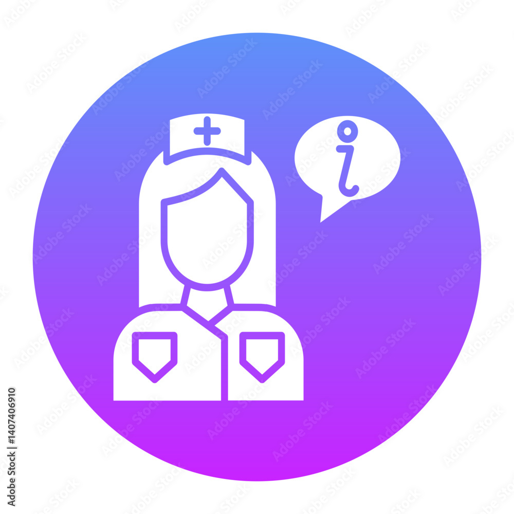 Obraz premium Nurse Practitioner Icon