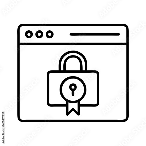 Secure website ssl certificate for online security and data protection internet safety privacy lock