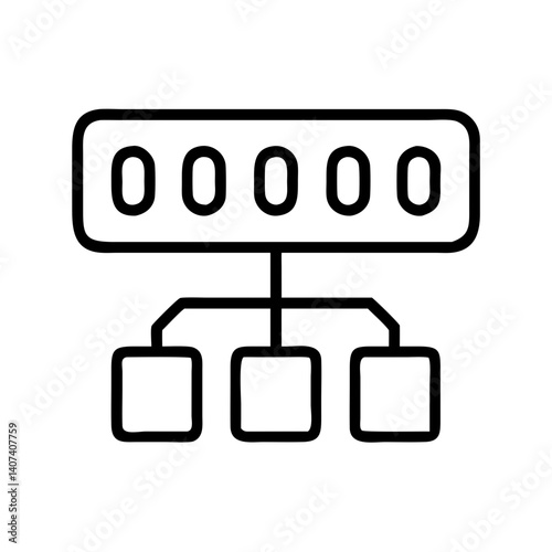 Hierarchical structure diagram showing parent child relationship in a tree like structure
