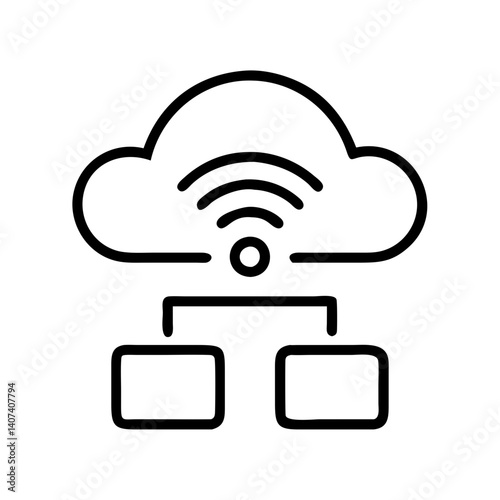 Cloud computing network wifi connection server data storage technology internet access point