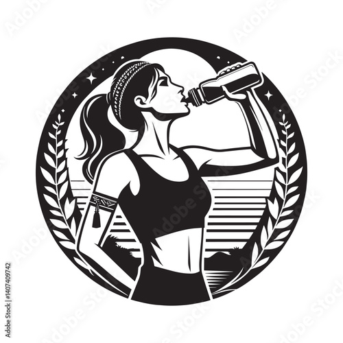 Woman doing a postworkout selfcare routine c bohemian
