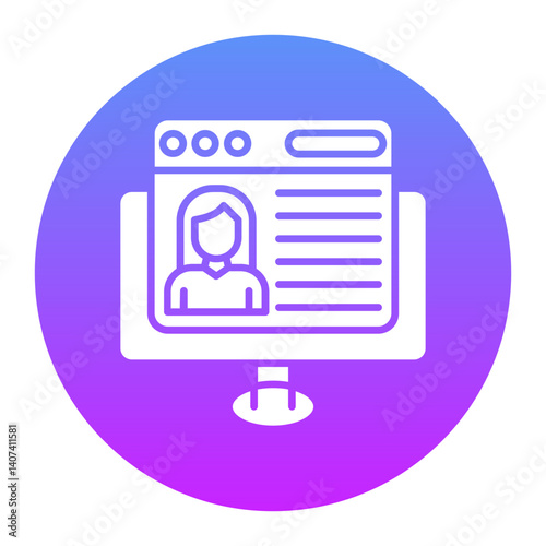 Female Blogger Icon