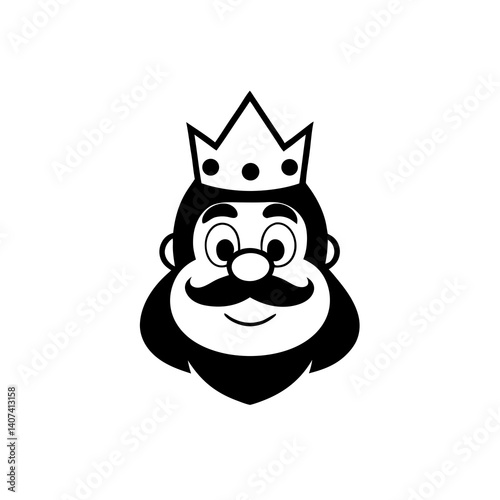 King mascot with crown