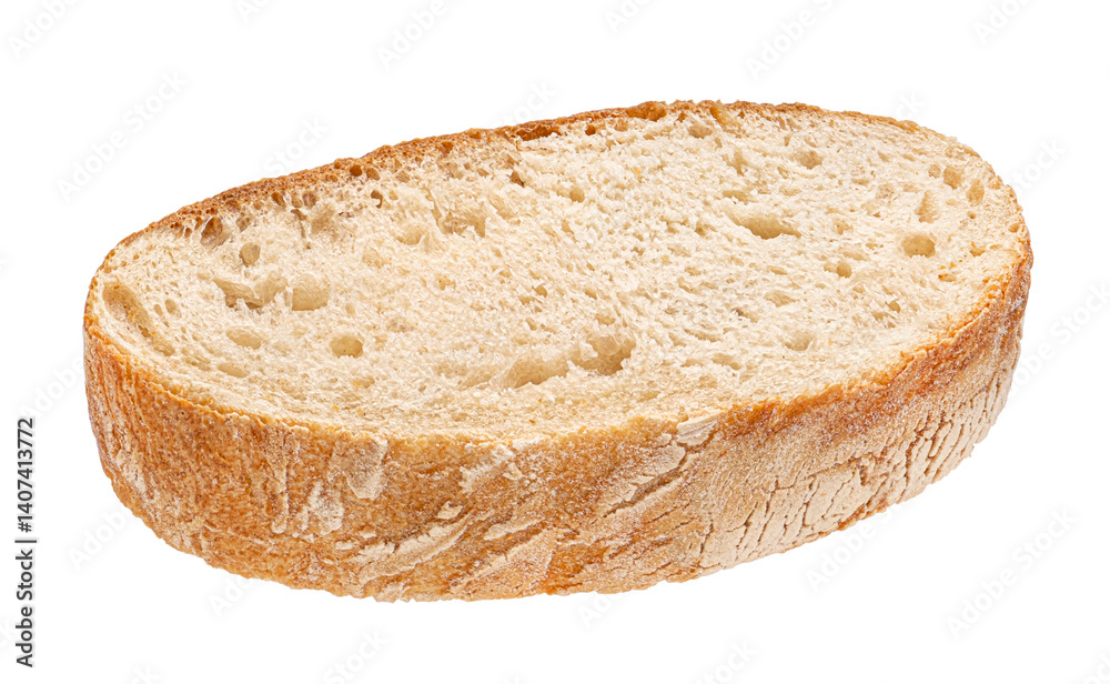 White bread slice isolated on white background White bread slice isolated on white background