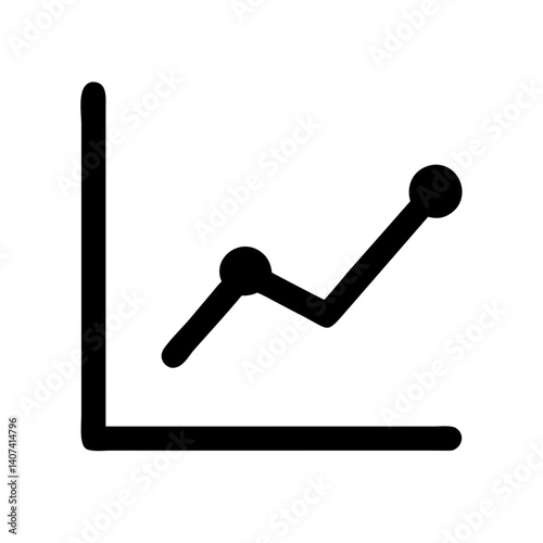 line chart icon vector illustration