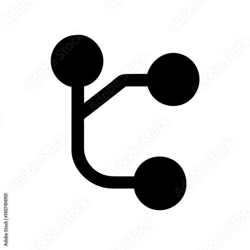 git branch icon vector illustration