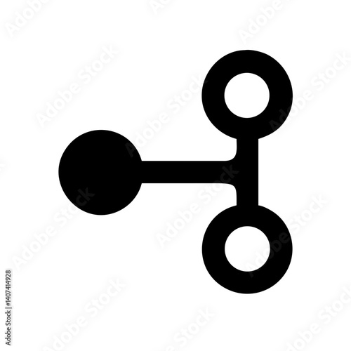 git merge icon vector illustration