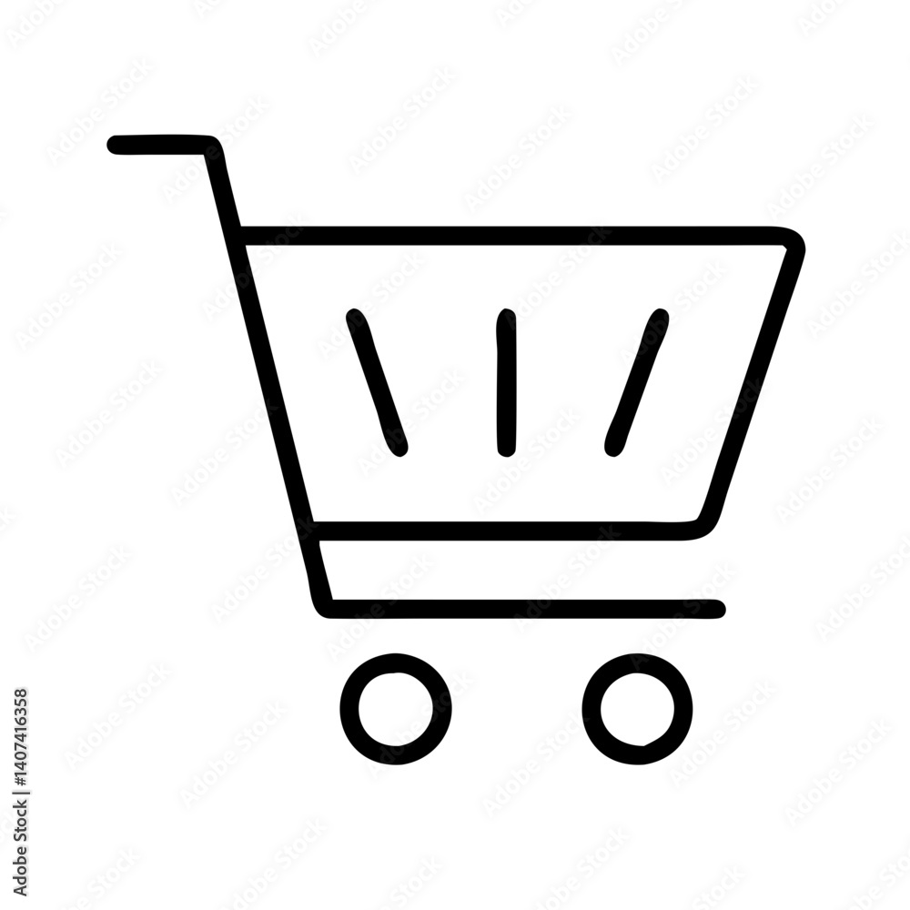 Shopping cart icon vector illustration for online store retail purchase and ecommerce design Shopping cart icon vector illustration for online store retail purchase and ecommerce design