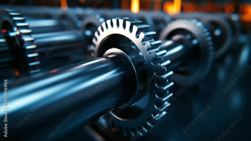 A close-up shot of a metal roller conveyor system, highlighting the details of its precisely engineered rollers and sturdy frame. The background features an organized industrial wa A close-up shot of a metal roller conveyor system, highlighting the details of its precisely engineered rollers and sturdy frame. The background features an organized industrial wa