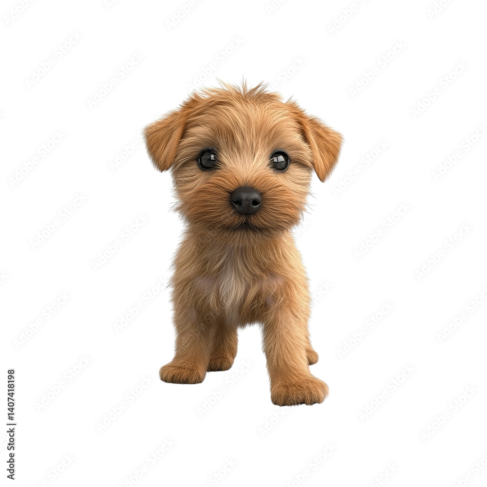 Adorable Fluffy Puppy, Brown Yorkshire Terrier Mix Dog Adorable Fluffy Puppy, Brown Yorkshire Terrier Mix Dog