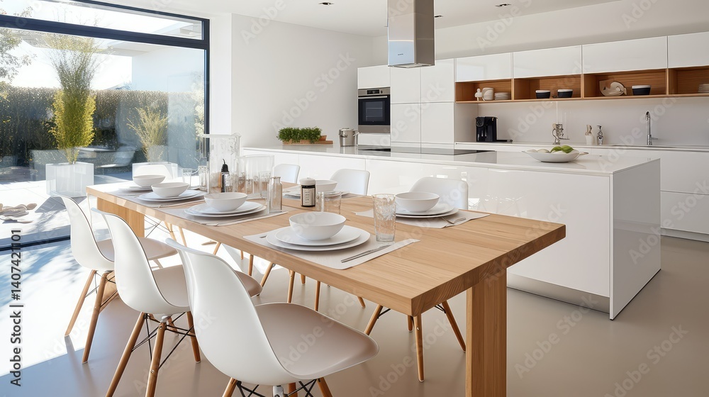 photograph wood kitchen table white modern kitchen photograph wood kitchen table white modern kitchen