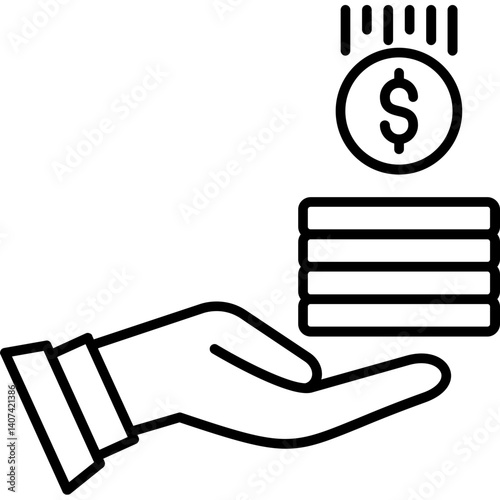 Universal Basic Income Trial Icon