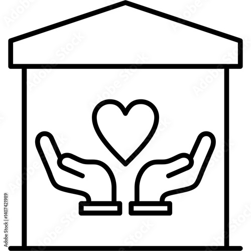 Warm Heart Center Icon