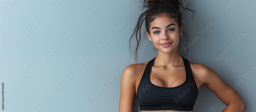 Girl in sportswear