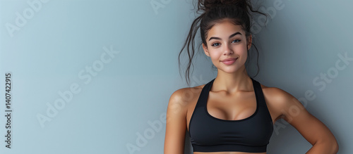Obraz na płótnie Girl in sportswear
w salonie