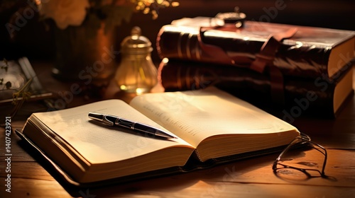 handwritten address book