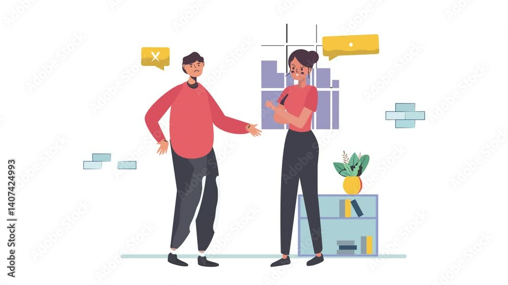 Team Planning Strategy Session Animation Scene Team Planning Strategy Session Animation Scene