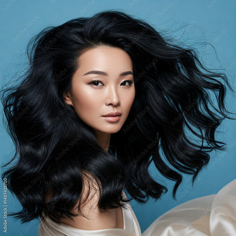 Obraz premium Asian hair model stunning beauty