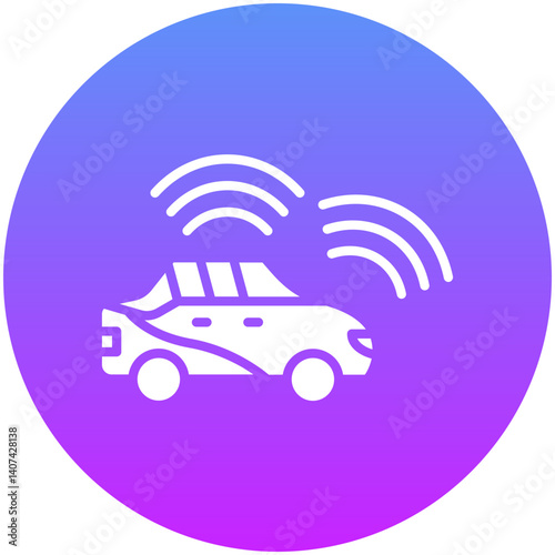 Self Driving Vehicle Icon