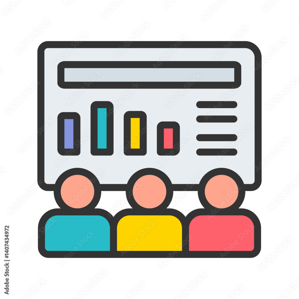 Statistics icon vector image. Suitable for mobile apps, web apps and print media. Statistics icon vector image. Suitable for mobile apps, web apps and print media.