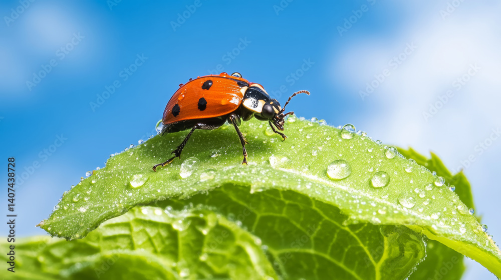 Obraz premium ladybird on a leaf